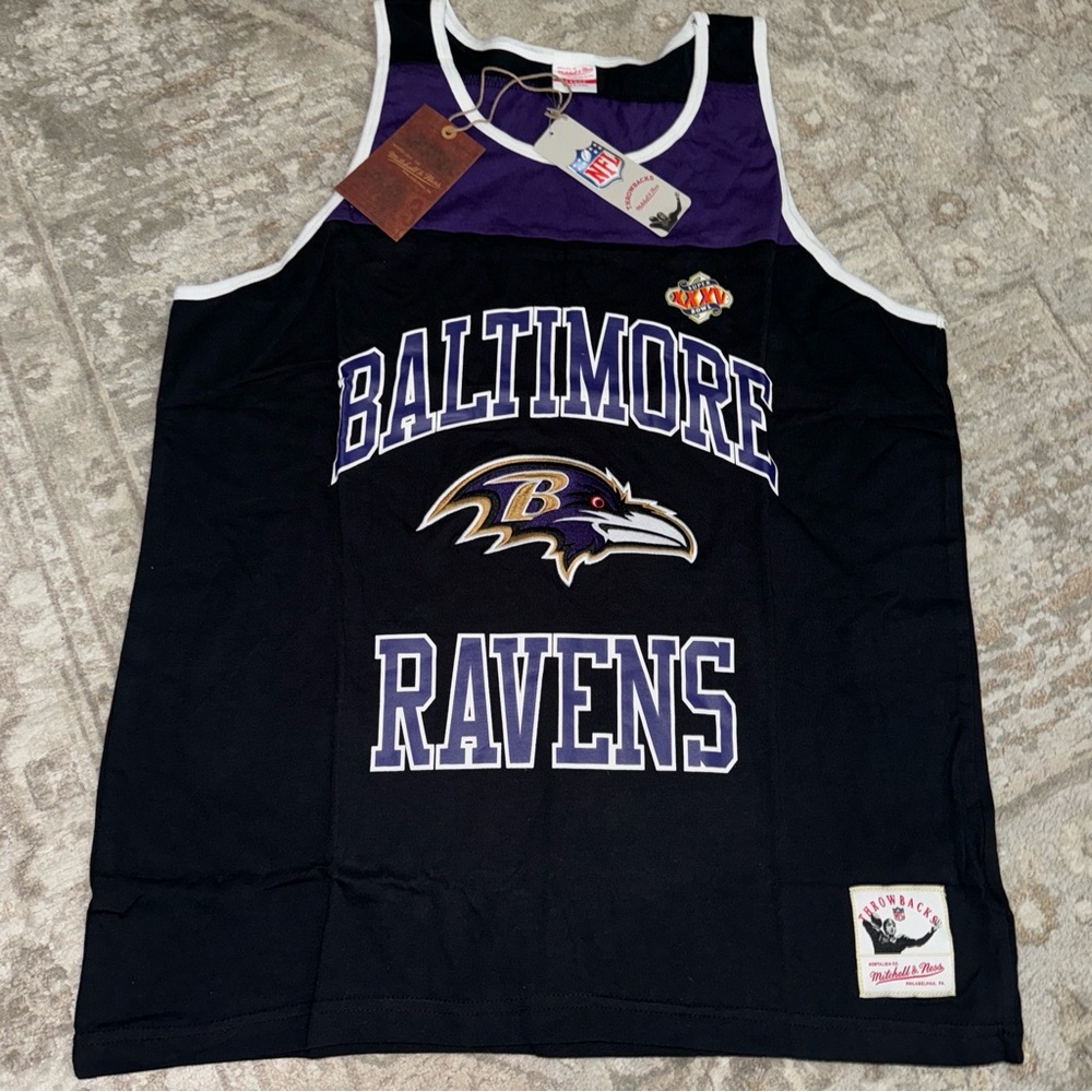 Baltimore Ravens Black and Purple Men's Tank Top